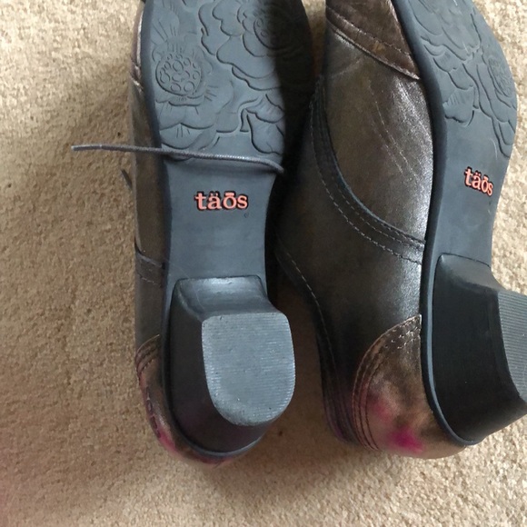 Taos pump heel lace up shoes bronze brown shimmer - Picture 7 of 7